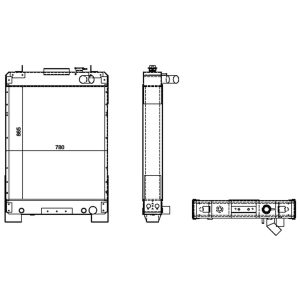 Komatsu Radiator 1340371112 – D61PX-15