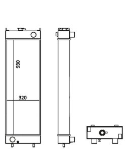 Komatsu Radiator 20Y0341651 – PC 200-8