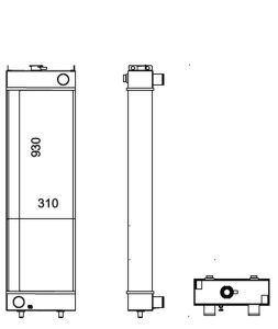 Komatsu Radiator 20Y0342451 – PC 200-8
