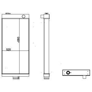Komatsu Radiator 4250331301 – WA 500-6 (LEFT)