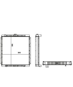 Hitachi Radiator 4454113 – ZAXIS 330