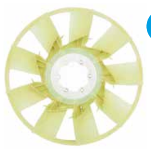 Mercedes ATEGO Y.M FAN BLADE (A 9342050206)
