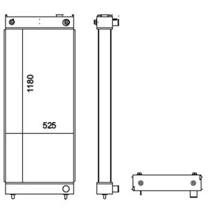 Kawasaki Radiator – 92 ZV-2 (10) LEFT