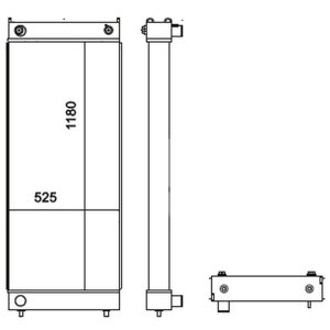 Kawasaki Radiator – 92 ZV-2 (10) RIGHT