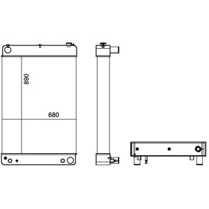 Mitsubishi Radiator – MG 530